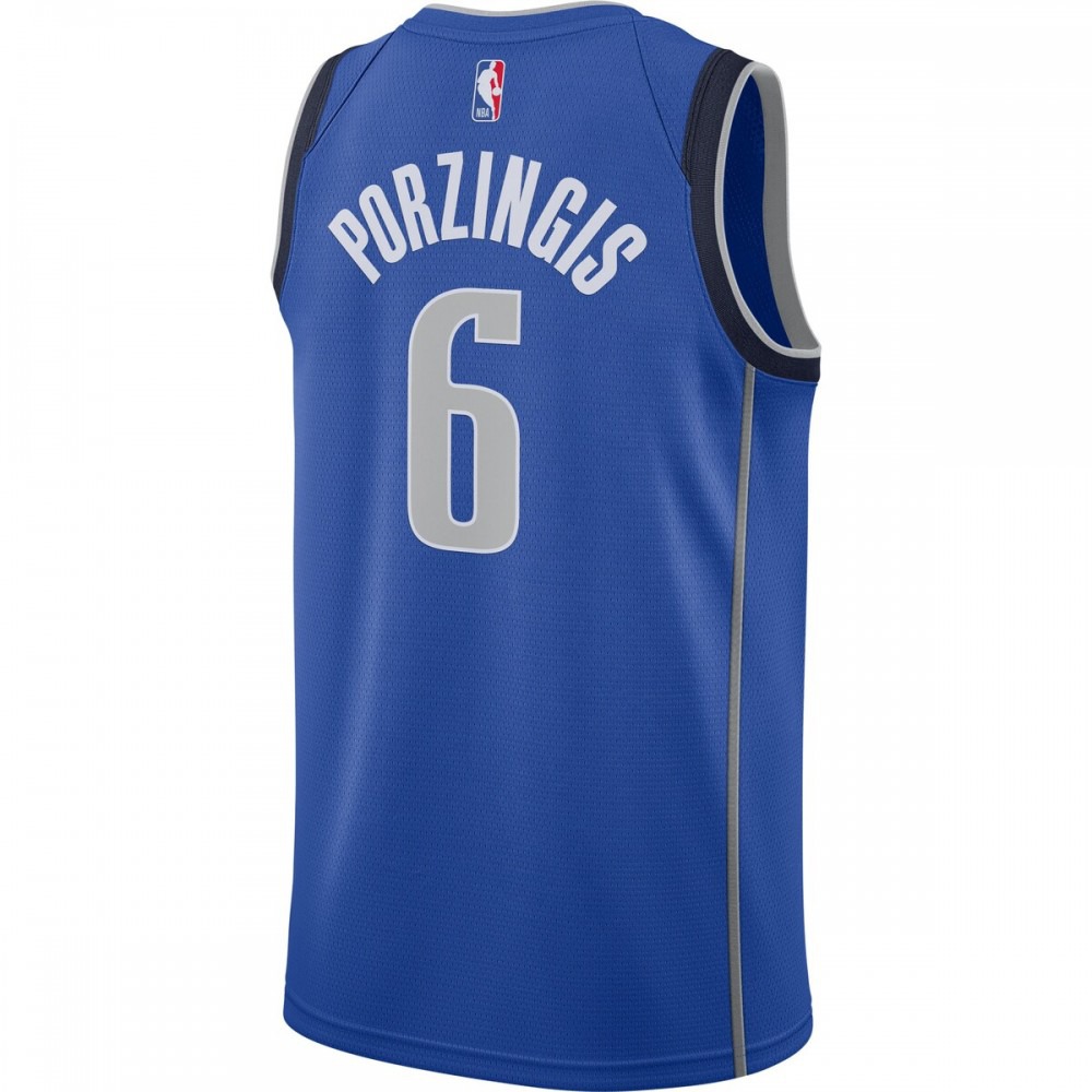 Kristaps Porzingis Dallas Mavericks 2020/21 Swingman Jersey - Blue - Icon Edition-Pro Kit Vault | Brand New 26/27 Sports Jerseys